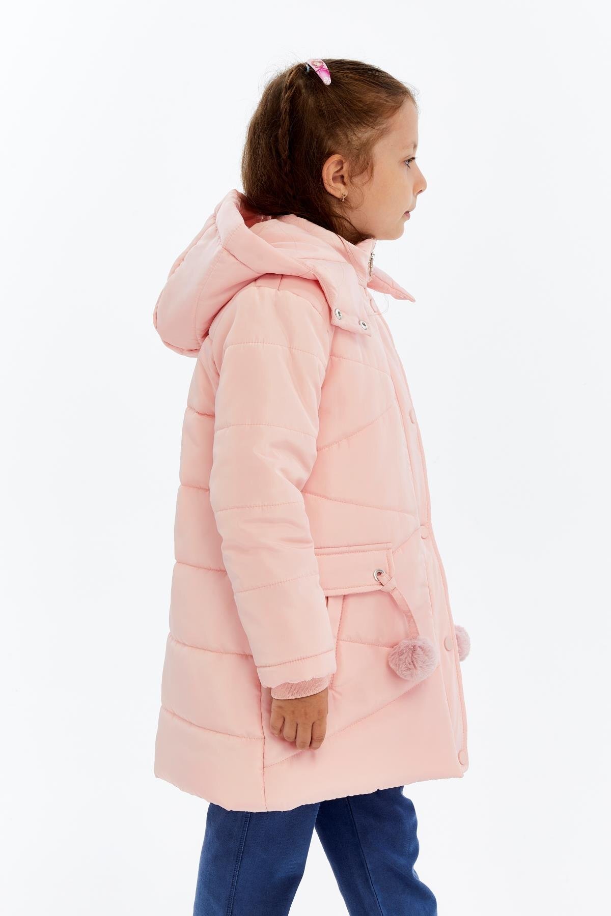 Benittokids Kapüşonlu Kışlık Ponpon Detaylı Kız Çocuk Kaban 51354 fotoğrafı 6 (önizleme)