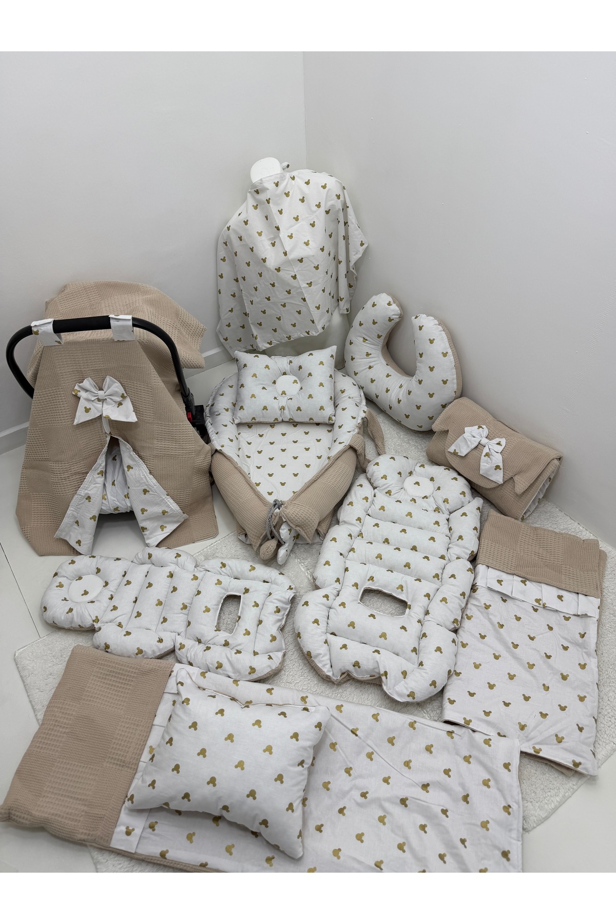 Balamira wafflevizon mice mause 13 LÜ BABYNEST SETİ fotoğrafı 2 (önizleme)