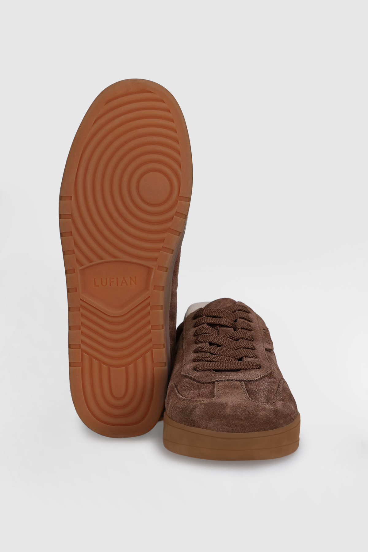 Lufian  Pele Erkek Deri Sneaker Ayakkabı Açık Kahve - Görsel 6