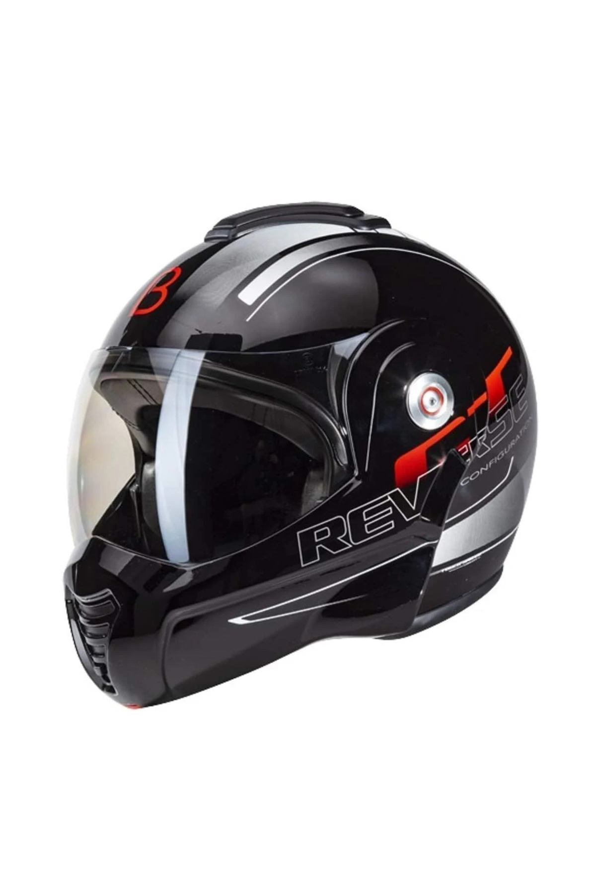 BEON HELMETS B702 Reverse Tam Açılır Kask Siyah Beyaz Kırmızı - Fiyatı ...
