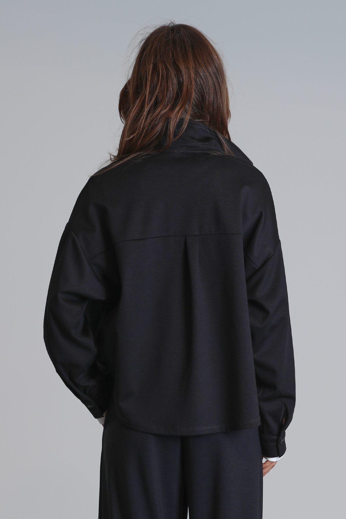 Lufian  Arthur Kadın Gömlek Regular Fit Siyah - Görsel 6