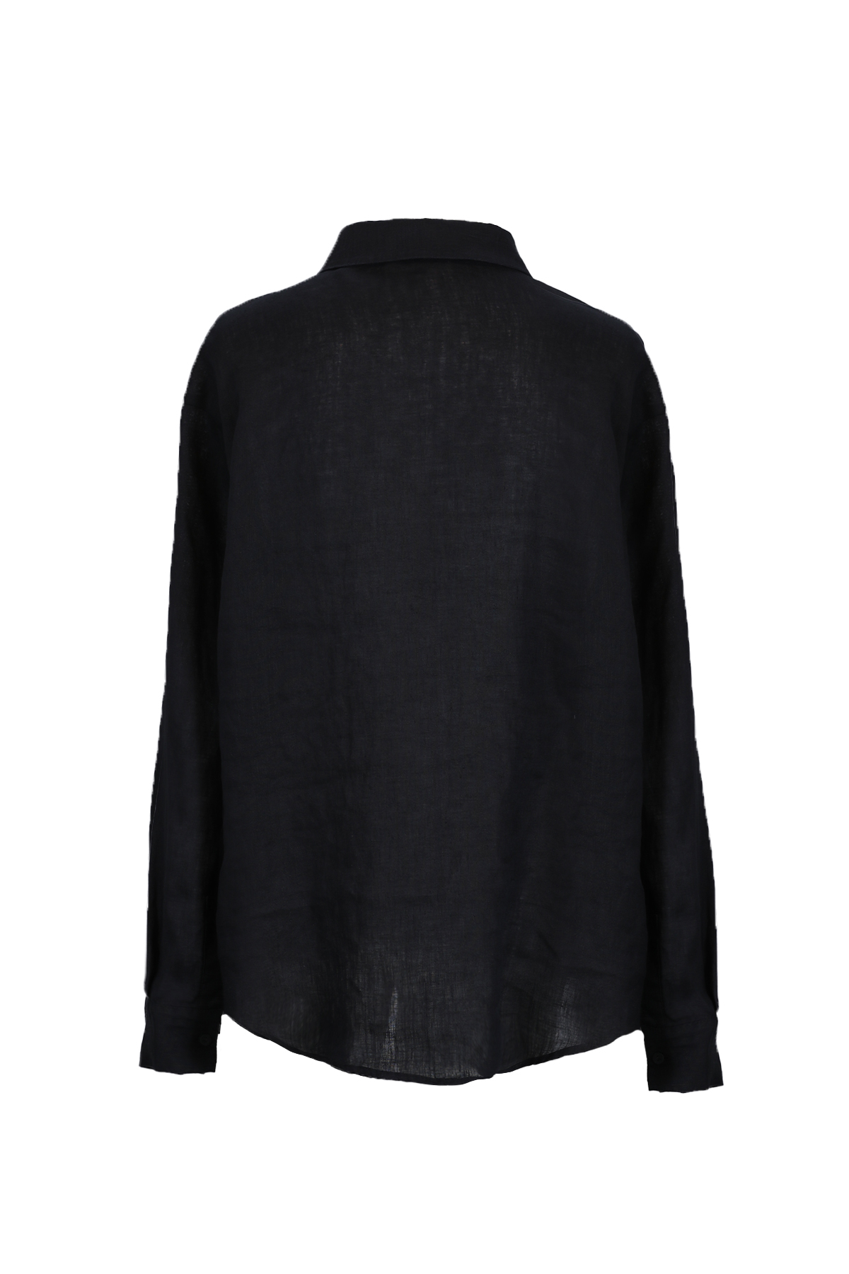 Lufian  Barrı Kadın Keten Gömlek Siyah - Görsel 2