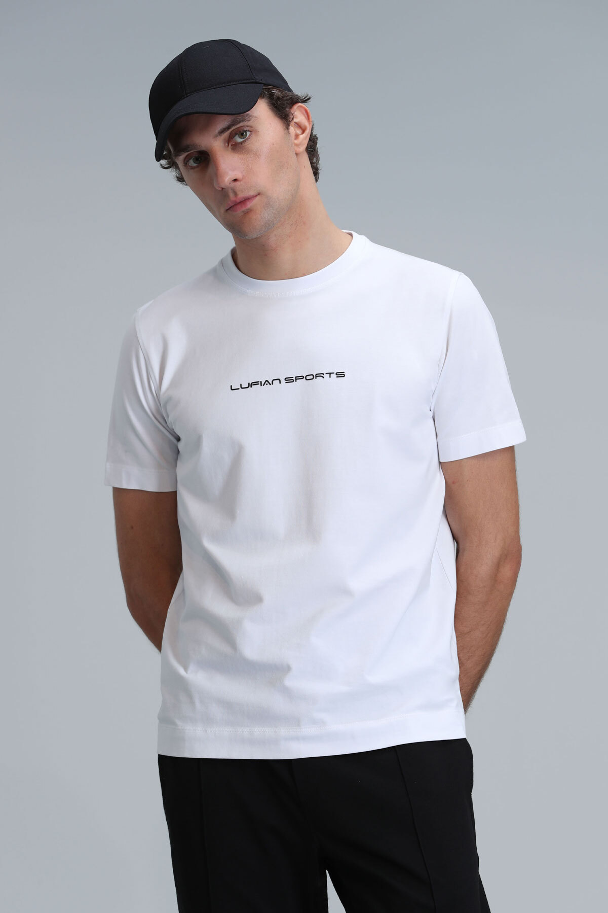 Lufian  Tony Modern Grafik T- Shirt Beyaz - Görsel 5