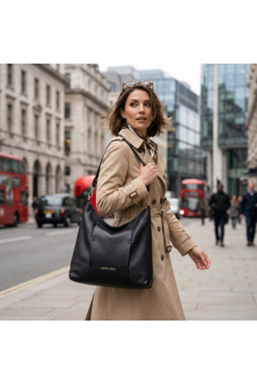 Genel Markalar Santa Polo Martina %30 Gerçek Deri Kadın Omuz Çantası - Çok Gö...