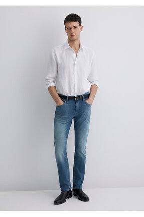 Mavi Marcus Lux Black Puslu İndigo Mavisi Jean Pantolon 0035189560