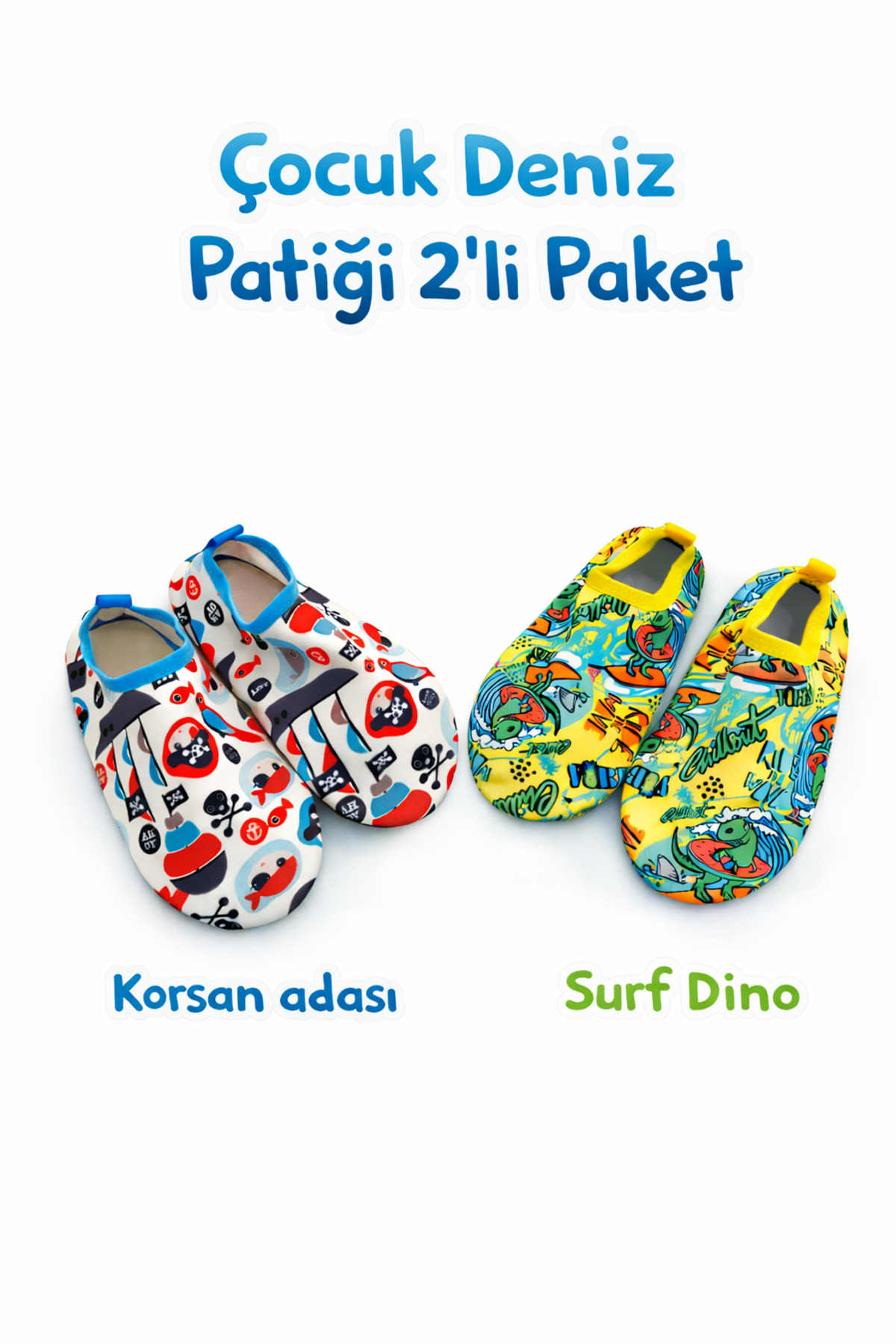 Aqua Step 2pcs Baby Kids Anti-Slip Sea Pool Booties / Shoes
