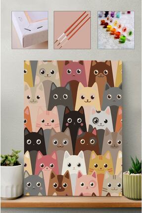 CARMEN Sayılarla Boyama Seti - Kediler