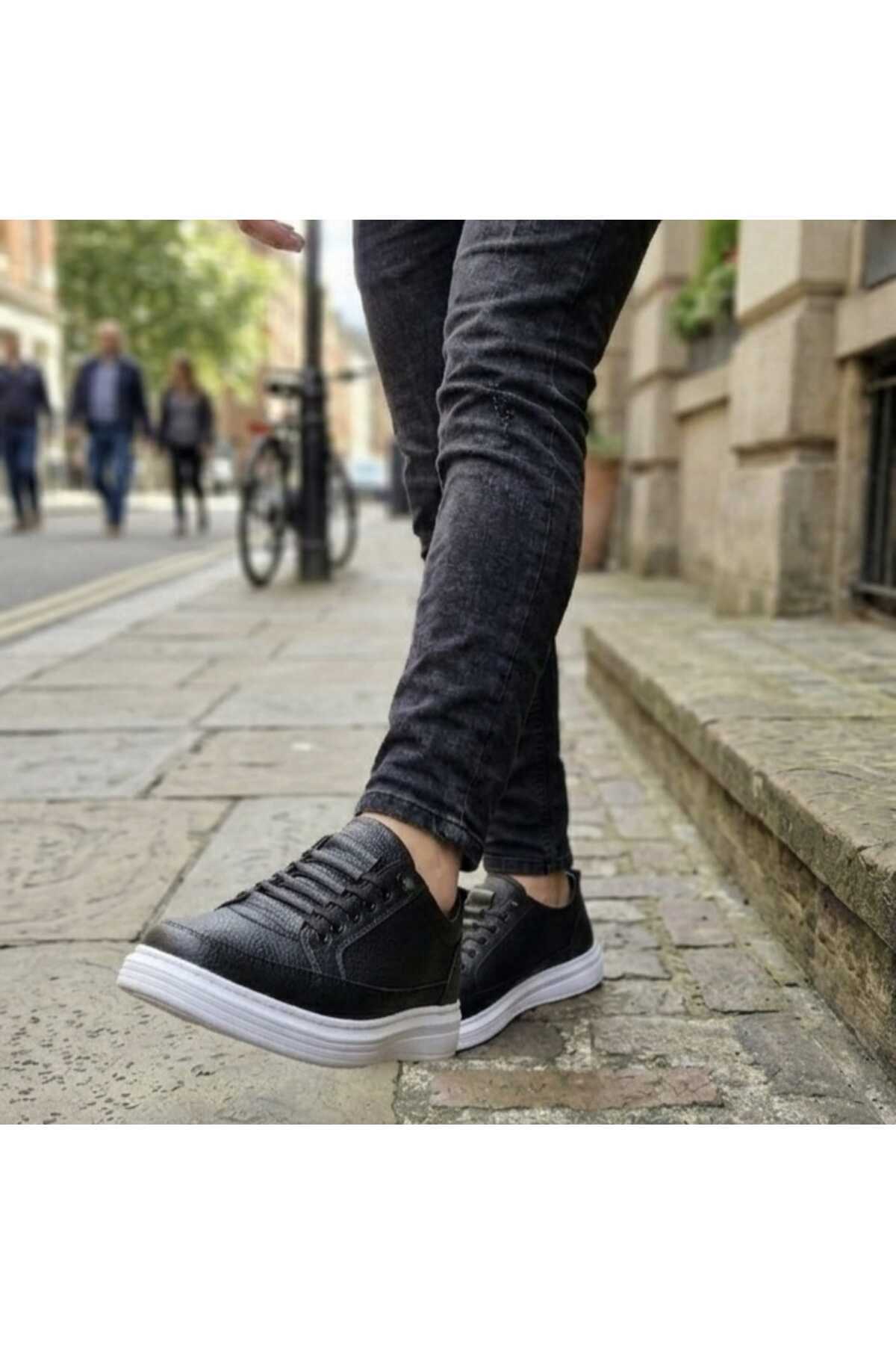 zege shoes  Erkek Günlük Tabanı Dikişli Hafif Taban Garantili Spor Ayakkabı Ortopedik Taban Hediyeli - Görsel 4