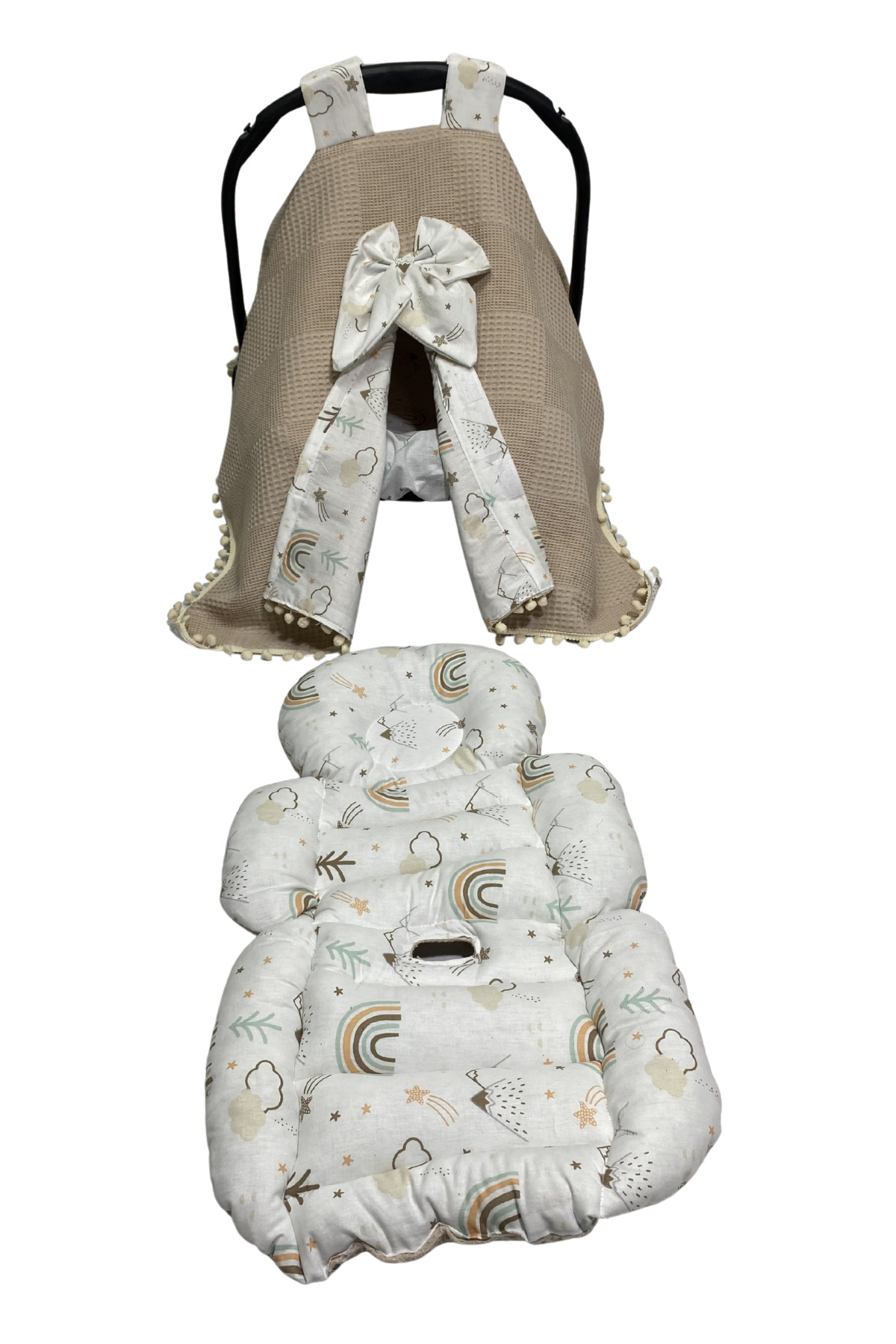 Happy Baby Dikiş Atölyesi 13’lü Babynest Puset Örtüsü Alt Açma Emzirme Yastığı Ana Kucağı Bebek Arabası Minderi Anne Yanı fotoğrafı 6 (önizleme)