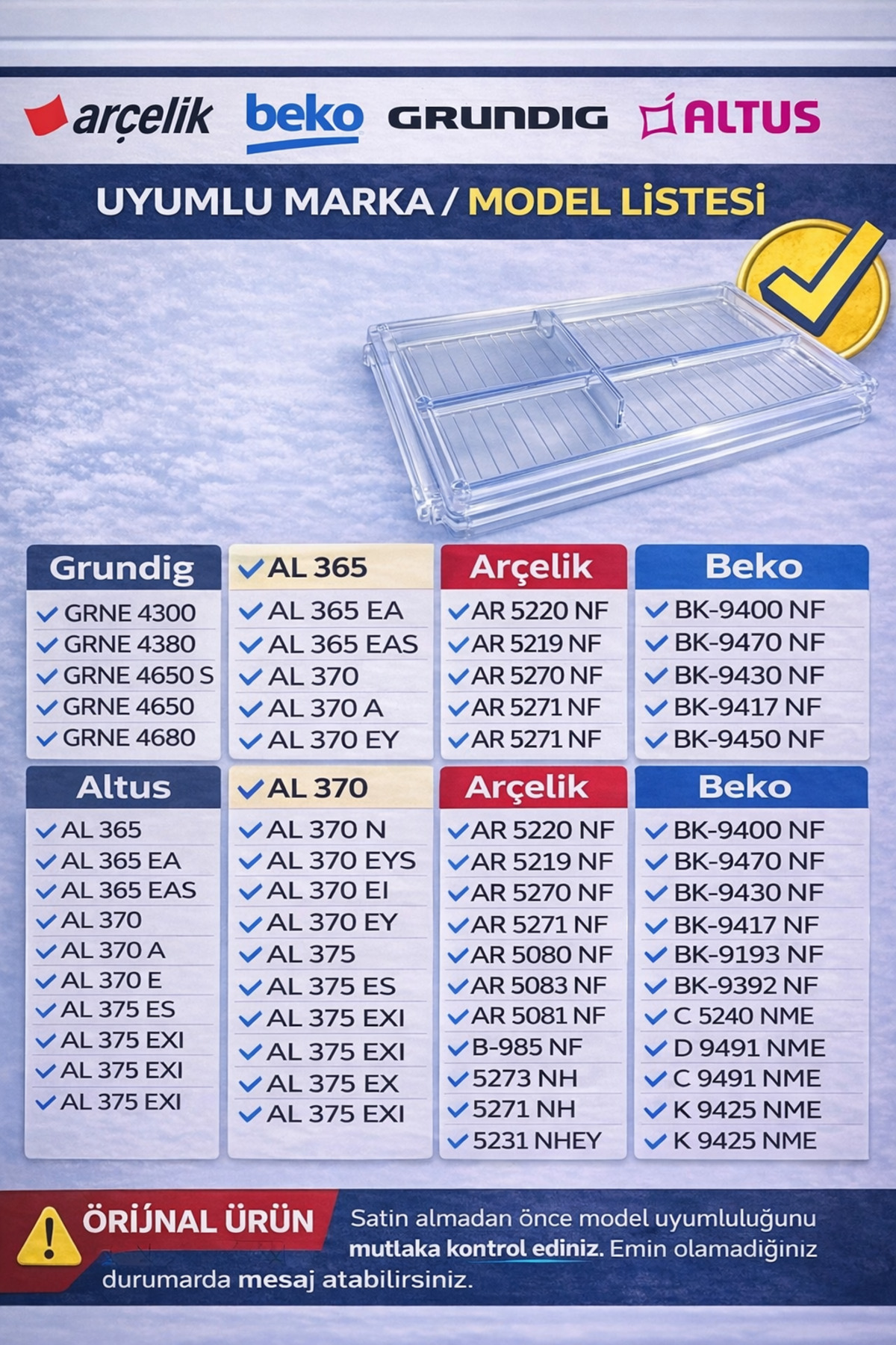 ÖZ BEYAZ EŞYA Beko D 9470 NM DİF. BUZDOLABI B-955 Buzdolabı