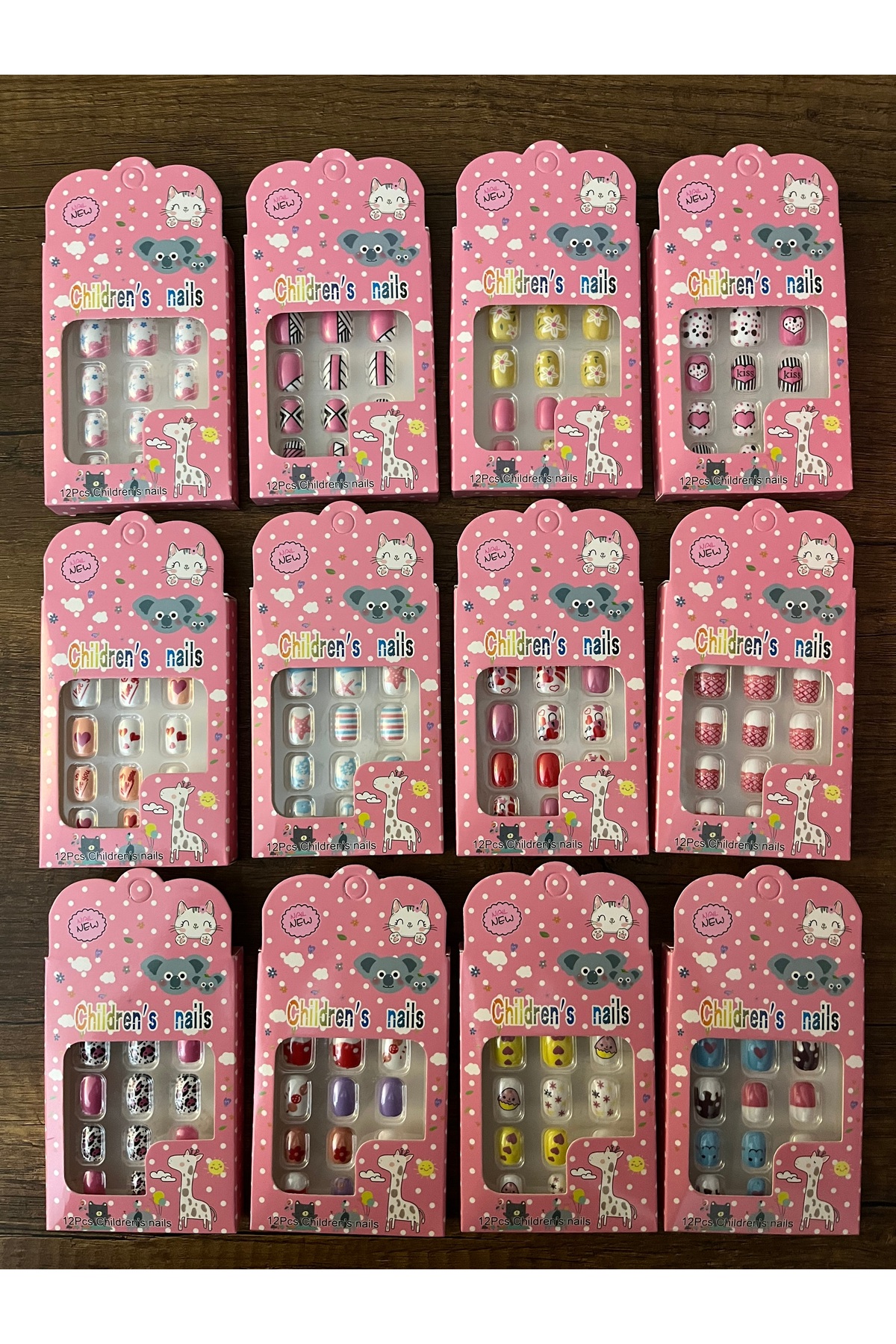 synshop 1 Paket Çocuk Takma Tırnak Yapışkanlı fotoğrafı 5 (önizleme)