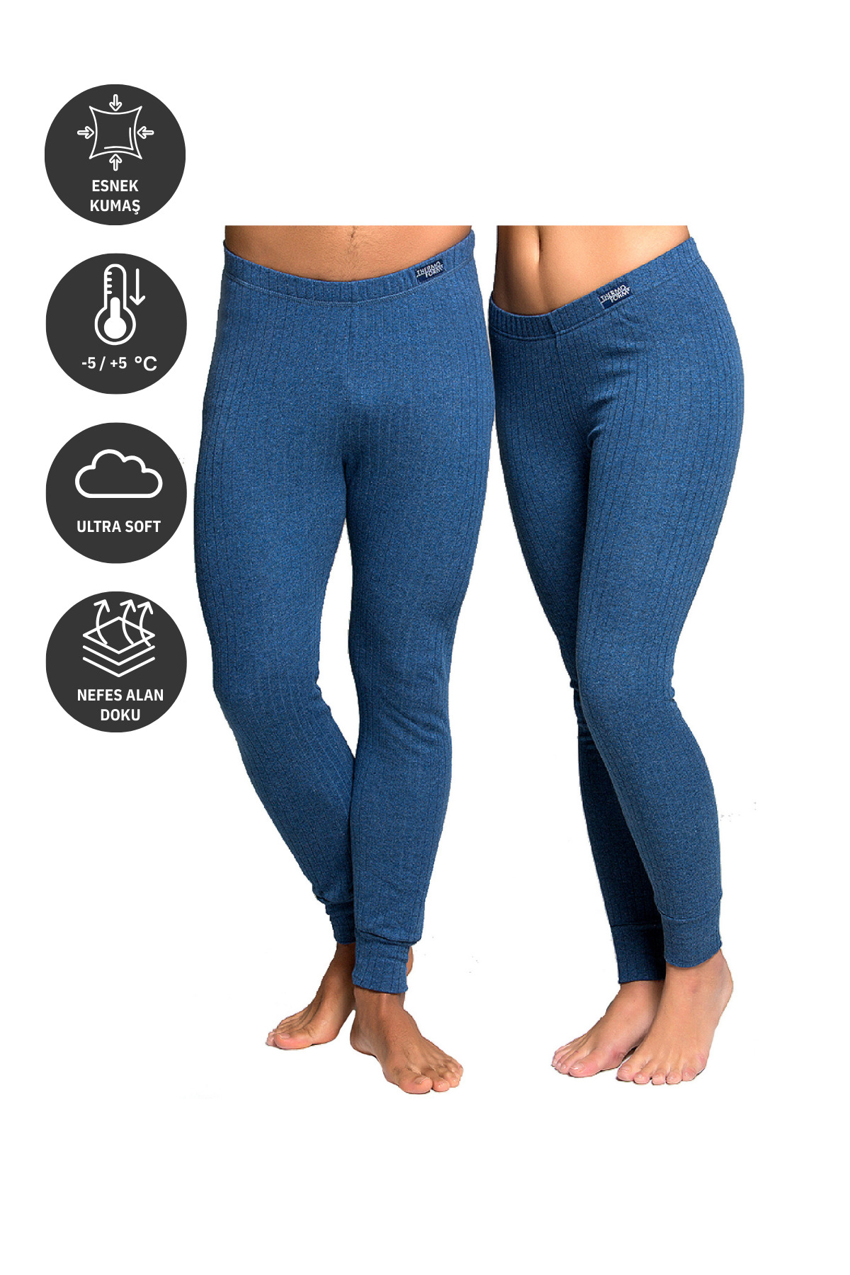 THERMOFORM Soft Unisex Termal Alt İçlik LACİVERT görsel 2