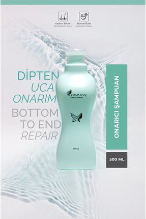 Native Base Onarıcı Şampuan 500 ml Saça Nazikçe Temizleme, Beslenme ve Onarım...