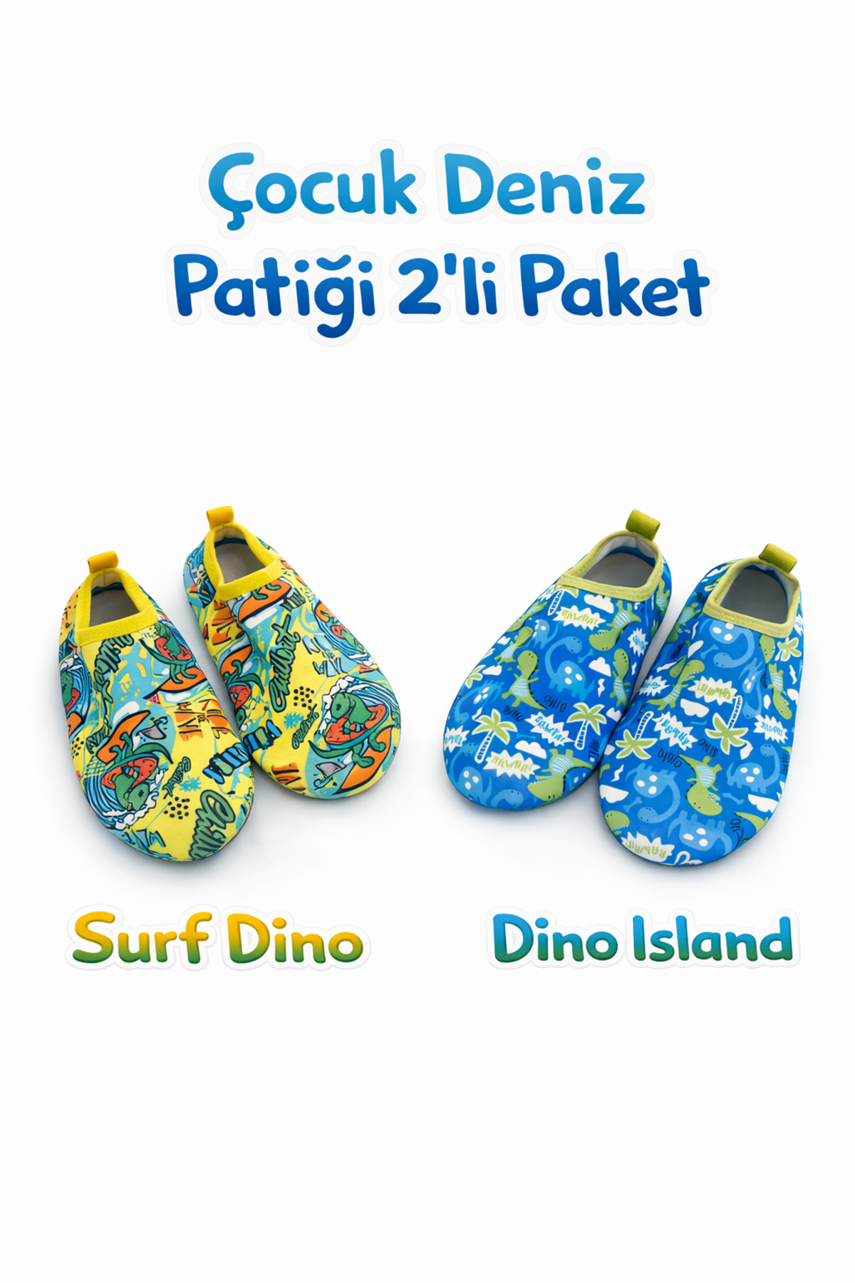 Aqua Step Kids' 2-Piece Anti-Slip Sea Pool Booties / Shoes
