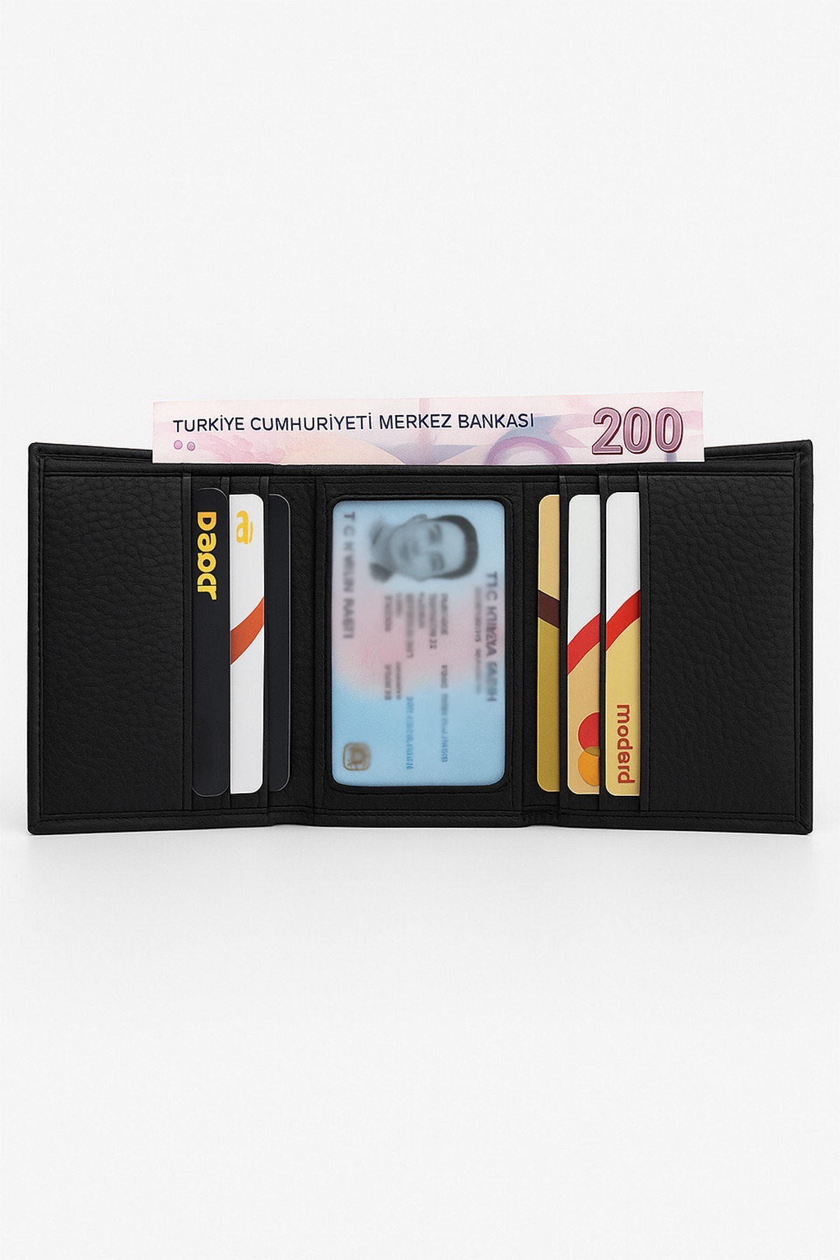 Av A Dos  Siyah Erkek Cüzdan Slim Çok Bölmeli - Görsel 3