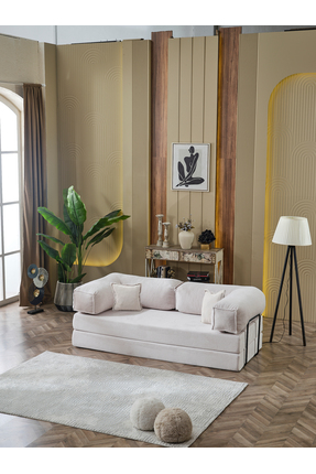 Dekoport Comfort 180cm Kanepe Yatak Olabilen, Fitilli Kadife, Yıkanır, Silini...