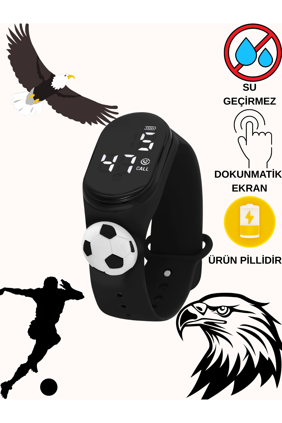 Children's Watch with Digital Led Display Figure (WATERPROOF) TCTSR007301S0426