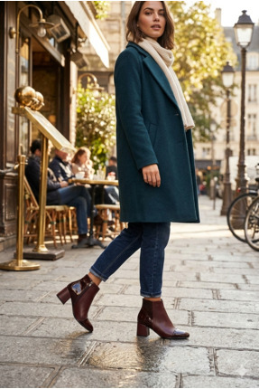 nude ayakkabı Jame Kadın Bordo Bot