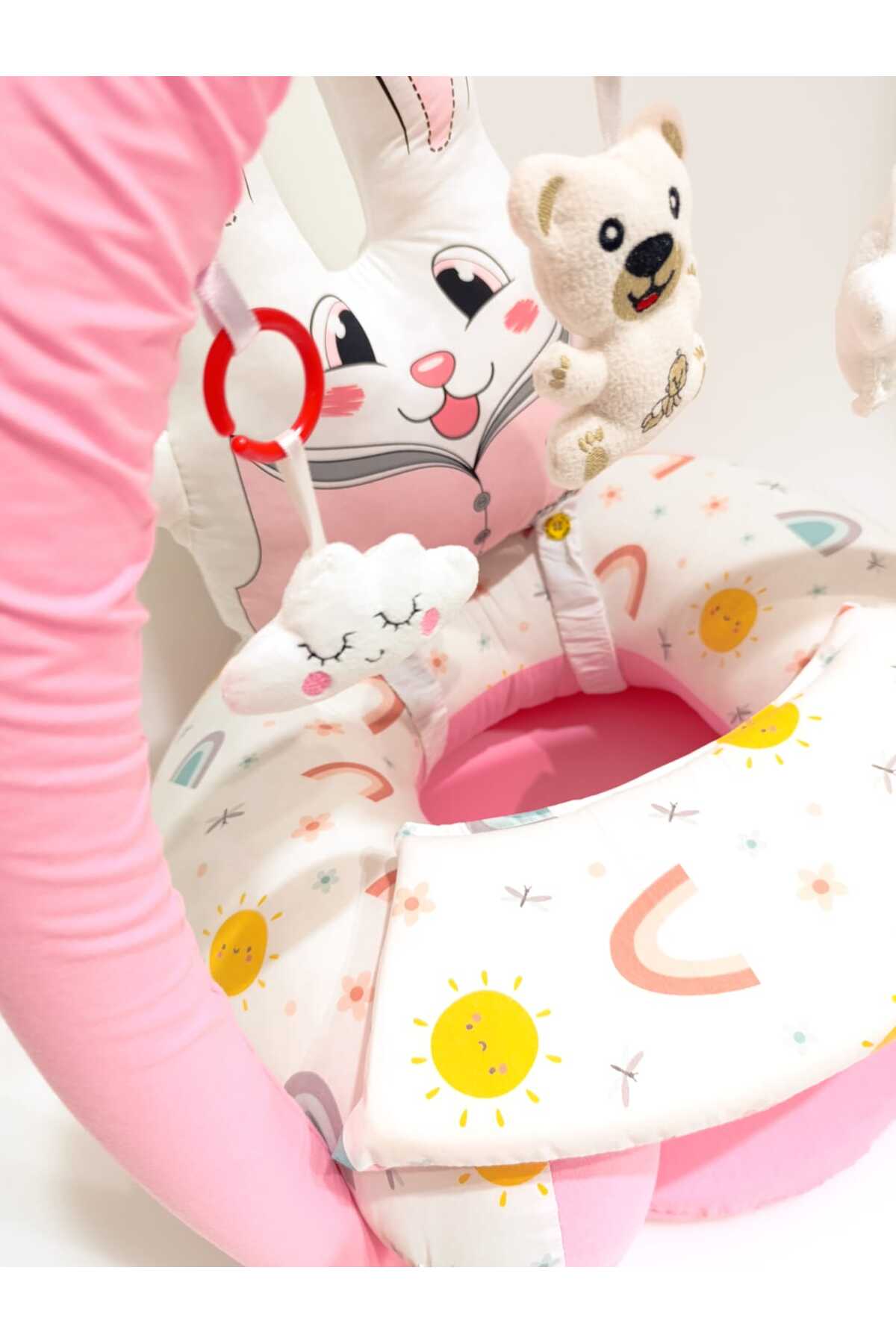 JULYA KİDS Oyuncaklı Bebek Destek  Oturma Minderi Sırt Destekli Oturmak Öğrenme Koltuk fotoğrafı 4 (önizleme)