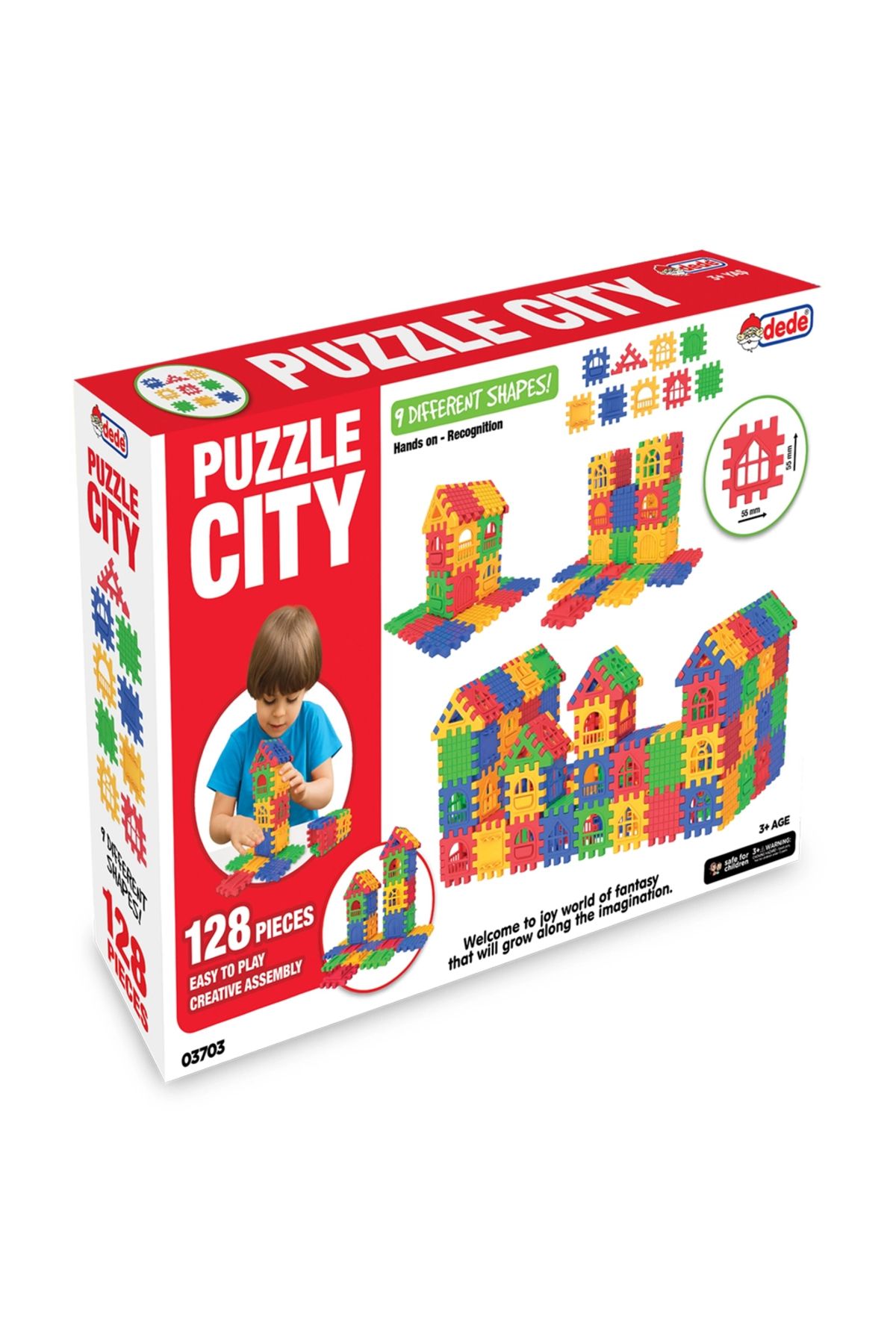 Numaca Oyun Seti Oyuncak Yapı Ve Tasarım Blokları Eğitici Oyuncak 128 Parça Puzzle City fotoğrafı 5 (önizleme)