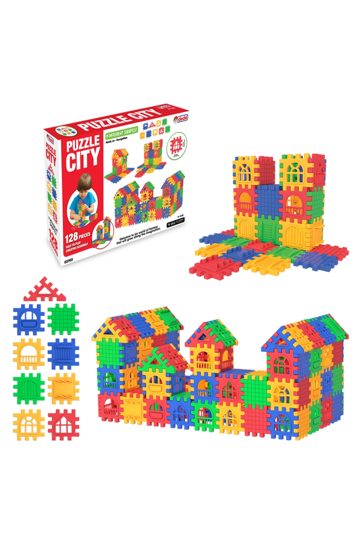 Building and Design Blocks 128 Pieces