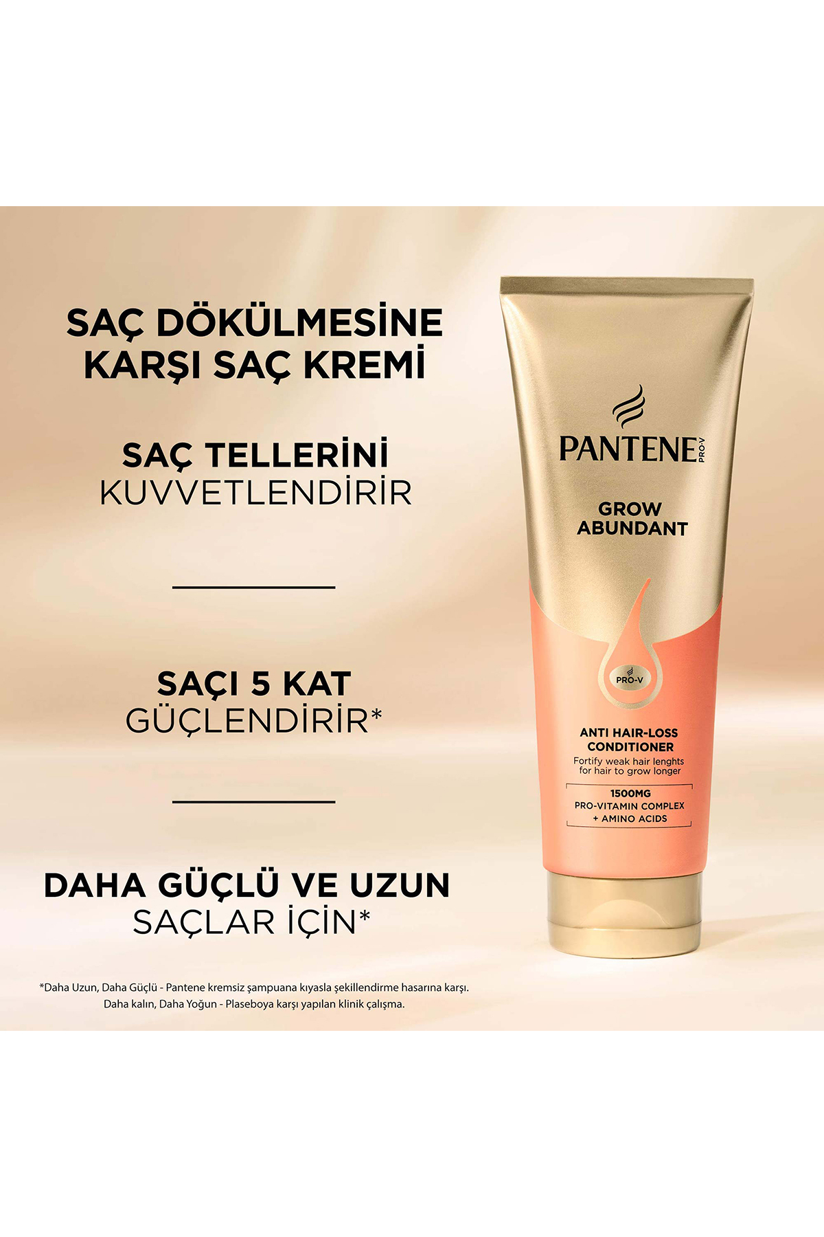 Grow Abundant İnce Telli, Zayıf Saçlar için Saç Dökülmesi Karşıtı Saç Kremi 250ml — 8006530059268 — تصویر 4 از 6