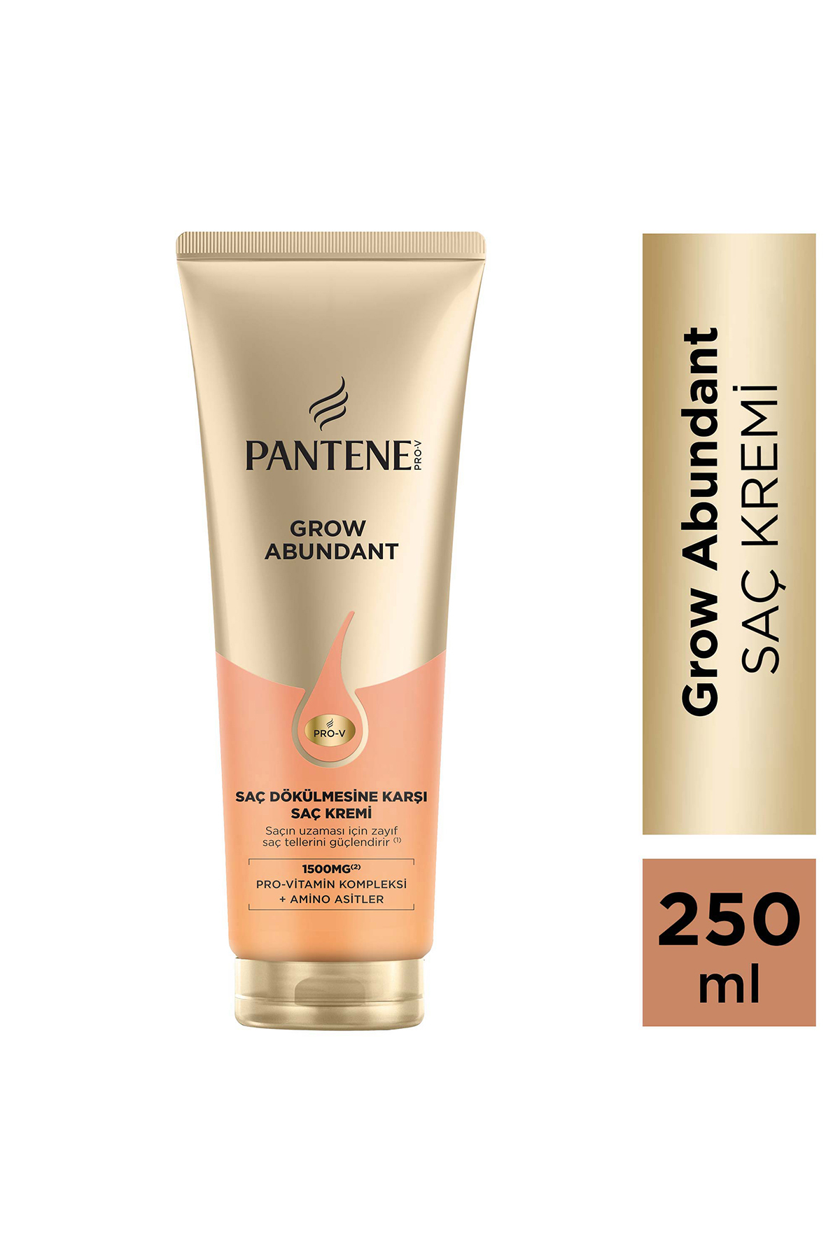 Pantene Grow Abundant İnce Telli, Zayıf Saçlar için Saç Dökülmesi Karşıtı Saç Kremi 250ml — 8006530059268