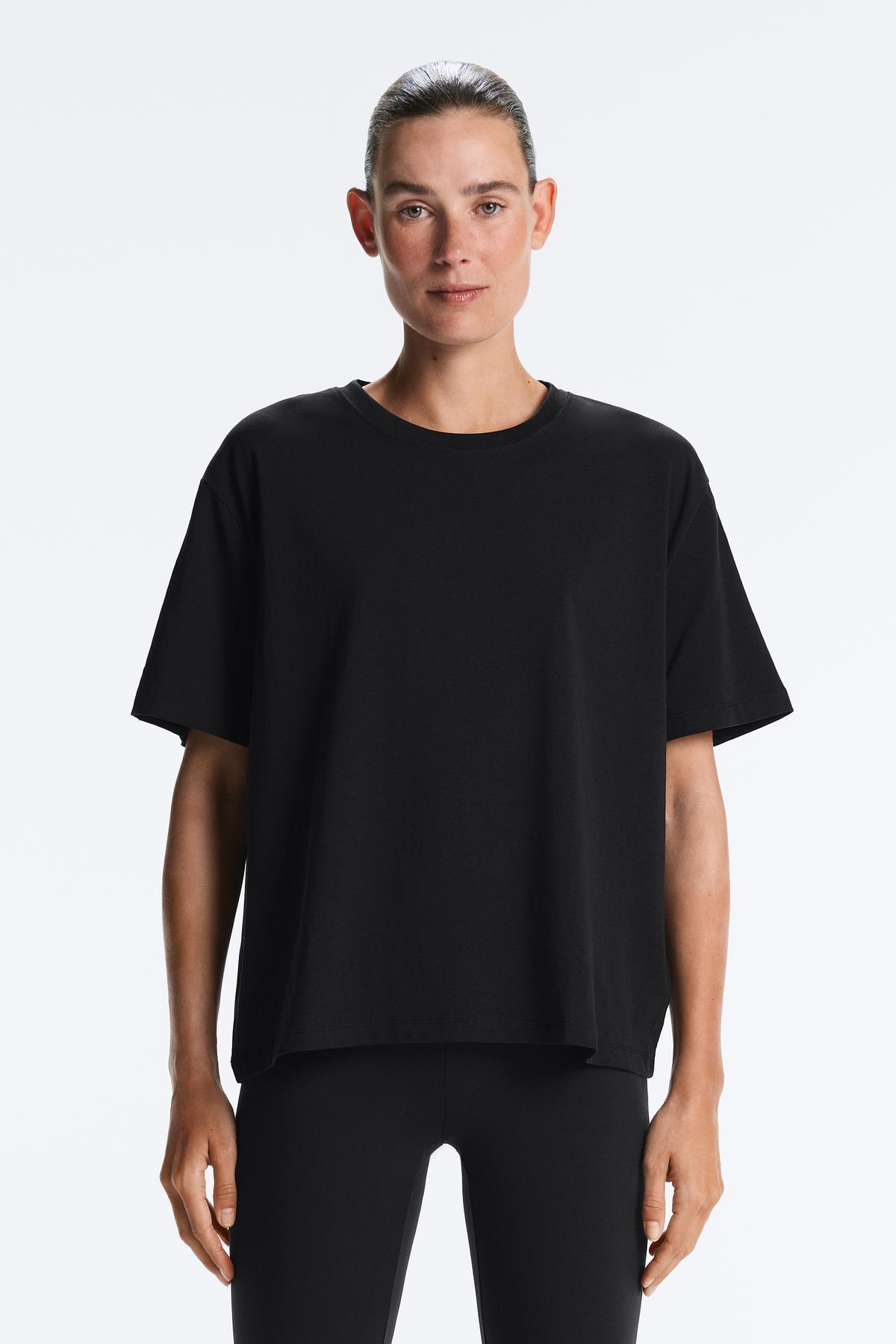 Boxy short sleeve cotton T-shirt