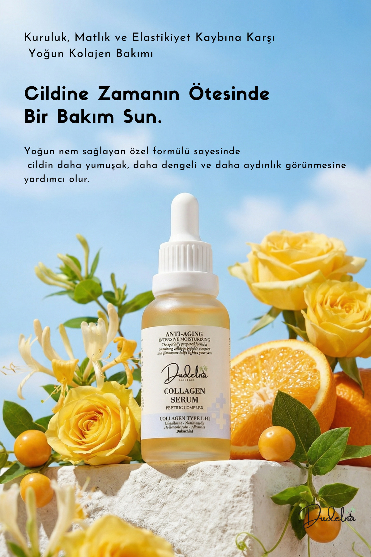Kolajen Krem & Serum Seti | Yoğun Nem | Peptit Kompleks Anti-Aging Lifting Etkili Yüz & Cilt Bakımı — dudelnaset001 — تصویر 4 از 5