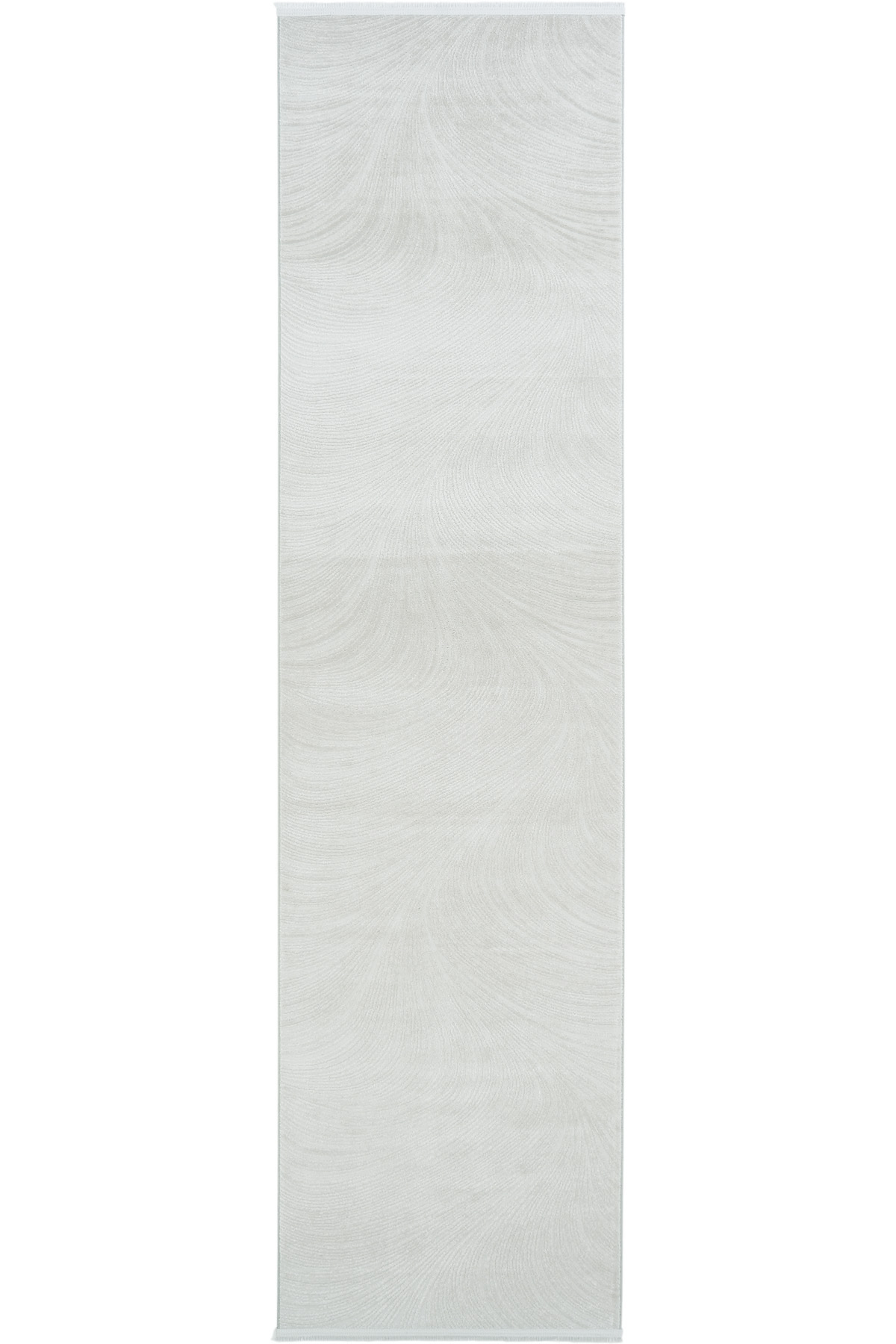 Arezzo Light Gray Solid Color Soft Acrylic Woven 4-Season Bedroom Corridor Entrance Hall Rug Runner