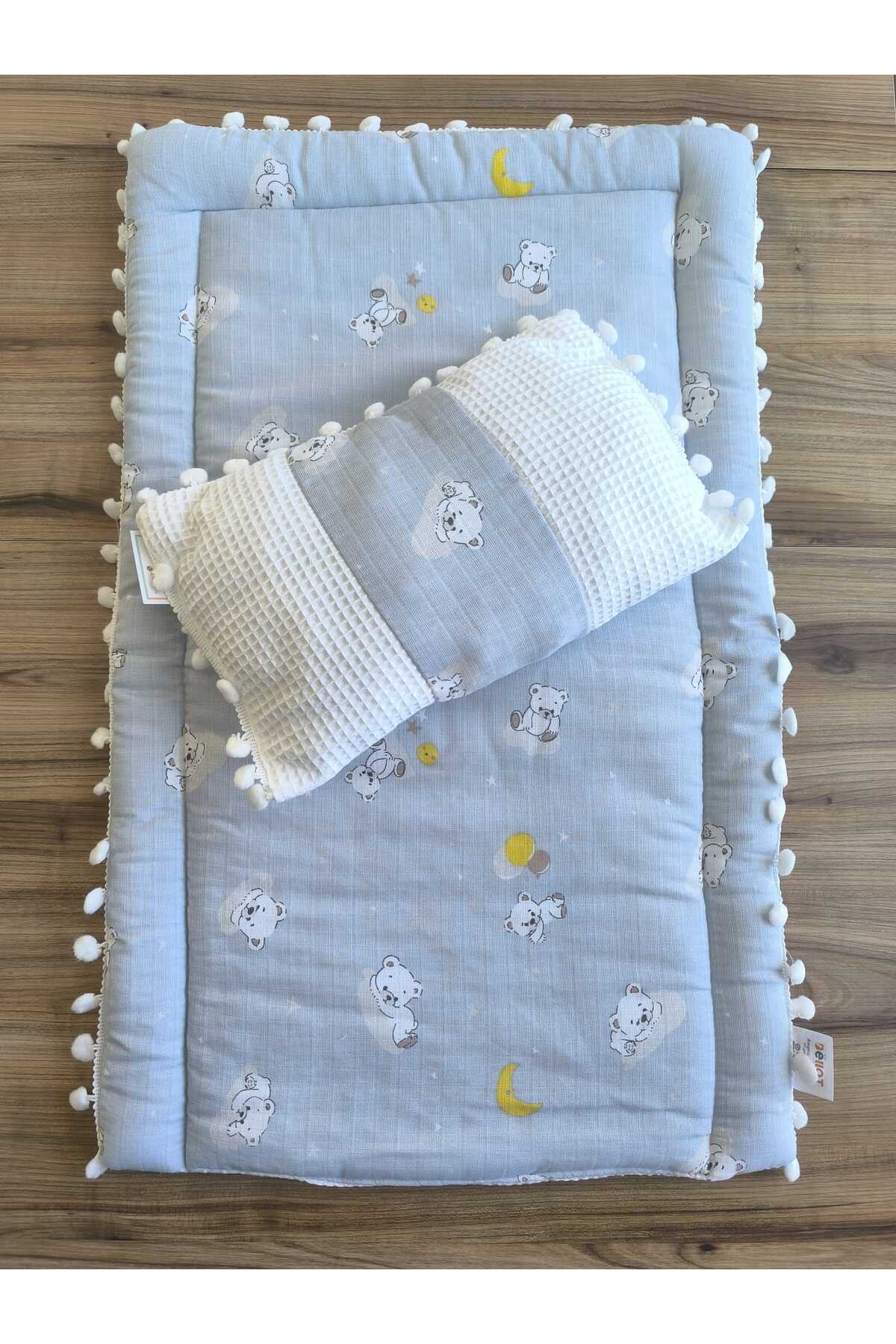 BELLOT Laura Baby Ponponlu Alt Açma Minderi fotoğrafı 7 (önizleme)