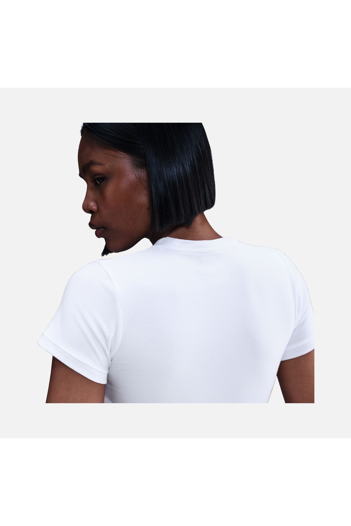 Nike W Nsw Frt Ss Baby Peach Tee Kadın Beyaz Crop T-shirt / IQ1429