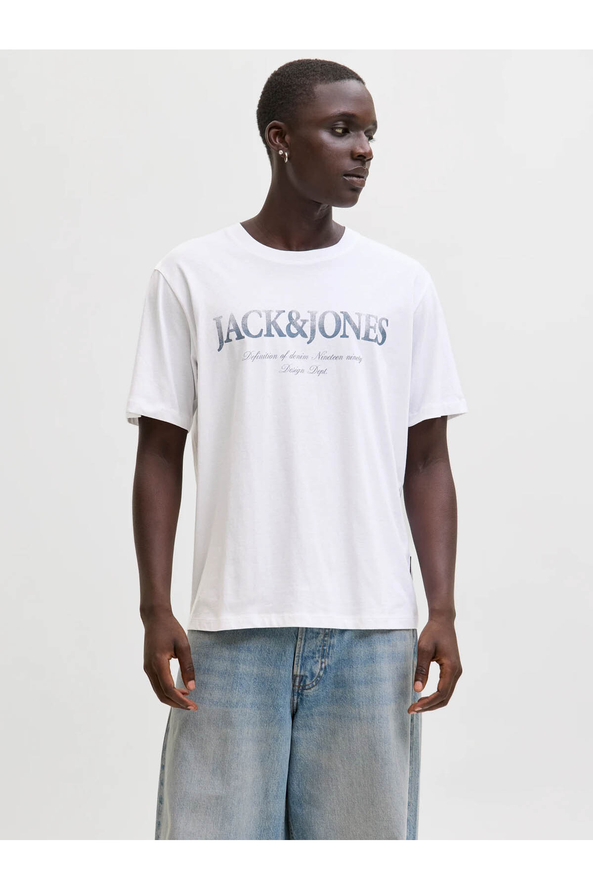 Jjdevın Daytona Prınt Tee Beyaz Erkek T-Shirt 12290173