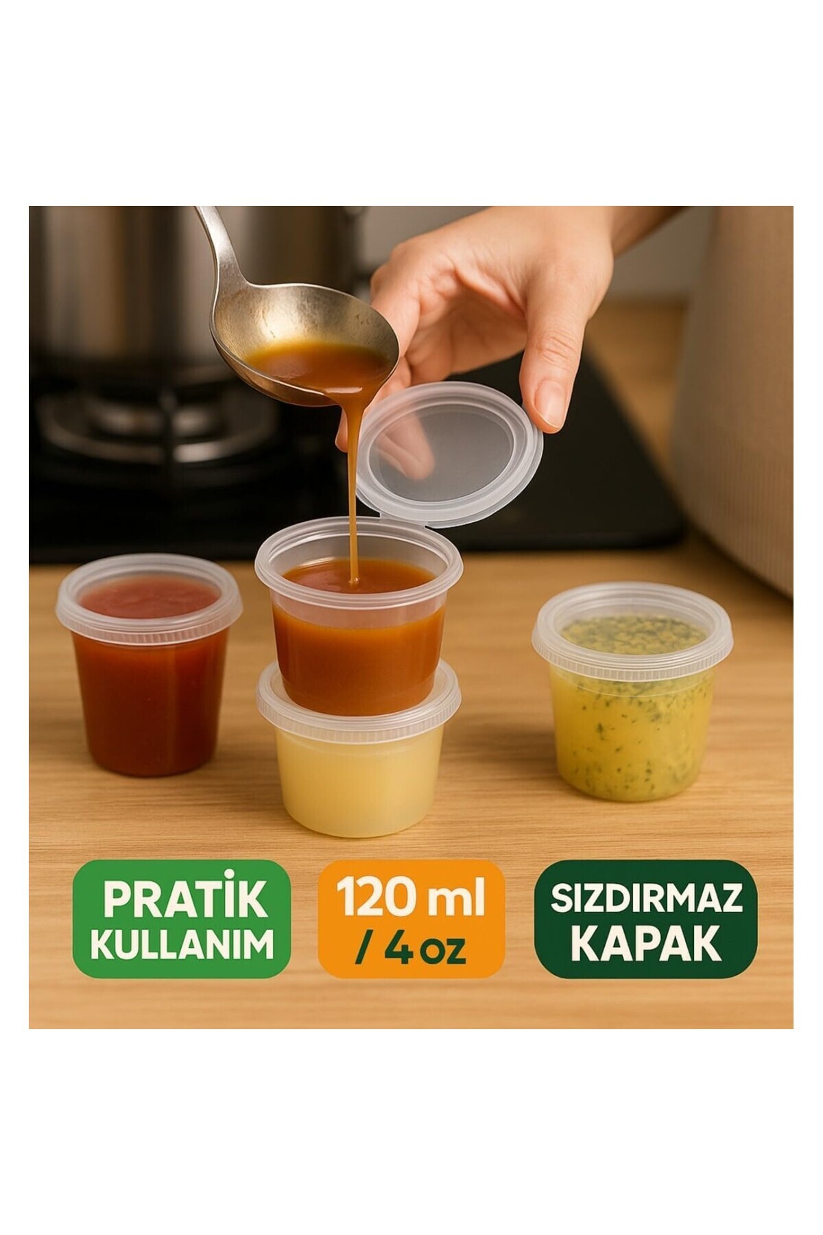 AyrStore 50 Adet 120 ml Saklama Kabı – 4 oz Kemik Suyu, İlik Suyu, Anne Sütü, Sos ve Püre Sa fotoğrafı 6 (önizleme)