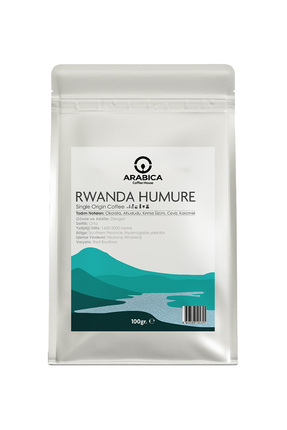 ARABICA COFFEE HOUSE Rwanda Humure Çekirdek Kahve 100g Nitelikli Orta Kavrulmuş