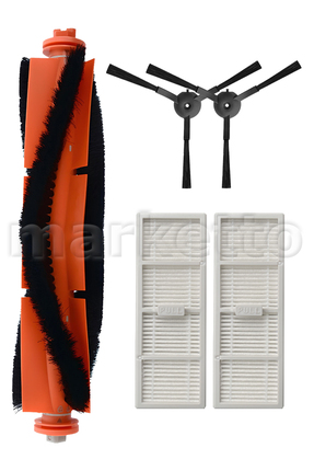 Marketto Philips 7000 Serisi Uyumlu Robot Yedek 5 Parça Seti Ana Fırça Yan Fı...