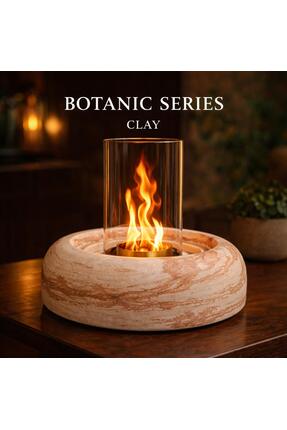 Babayani Outdoor Botanic Series - Clay masaüstü şömine | Bioethanol yakıtlı |...