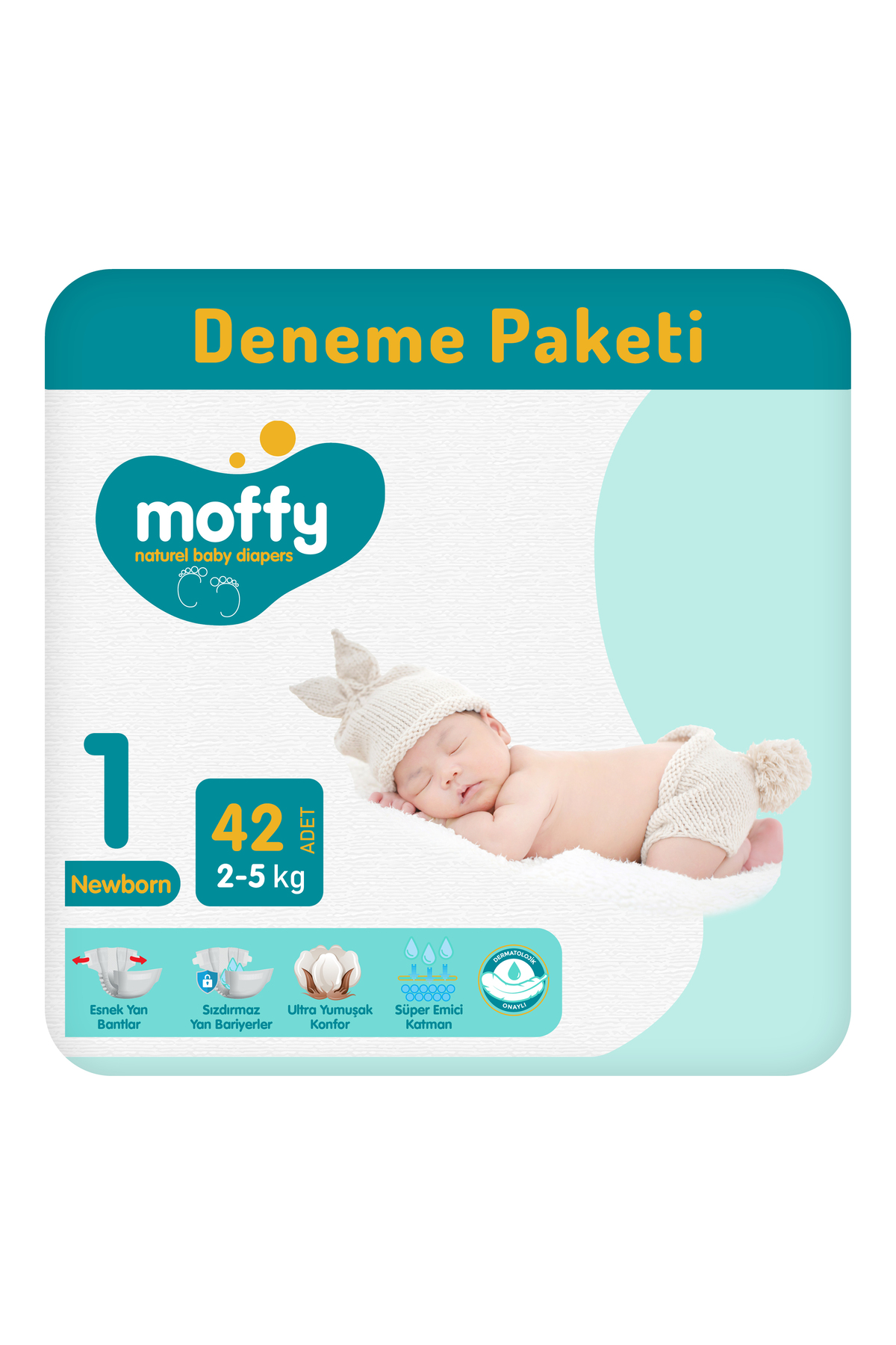 Moffy Twin Newborn No 1 Bebek Bezi 42 Adet