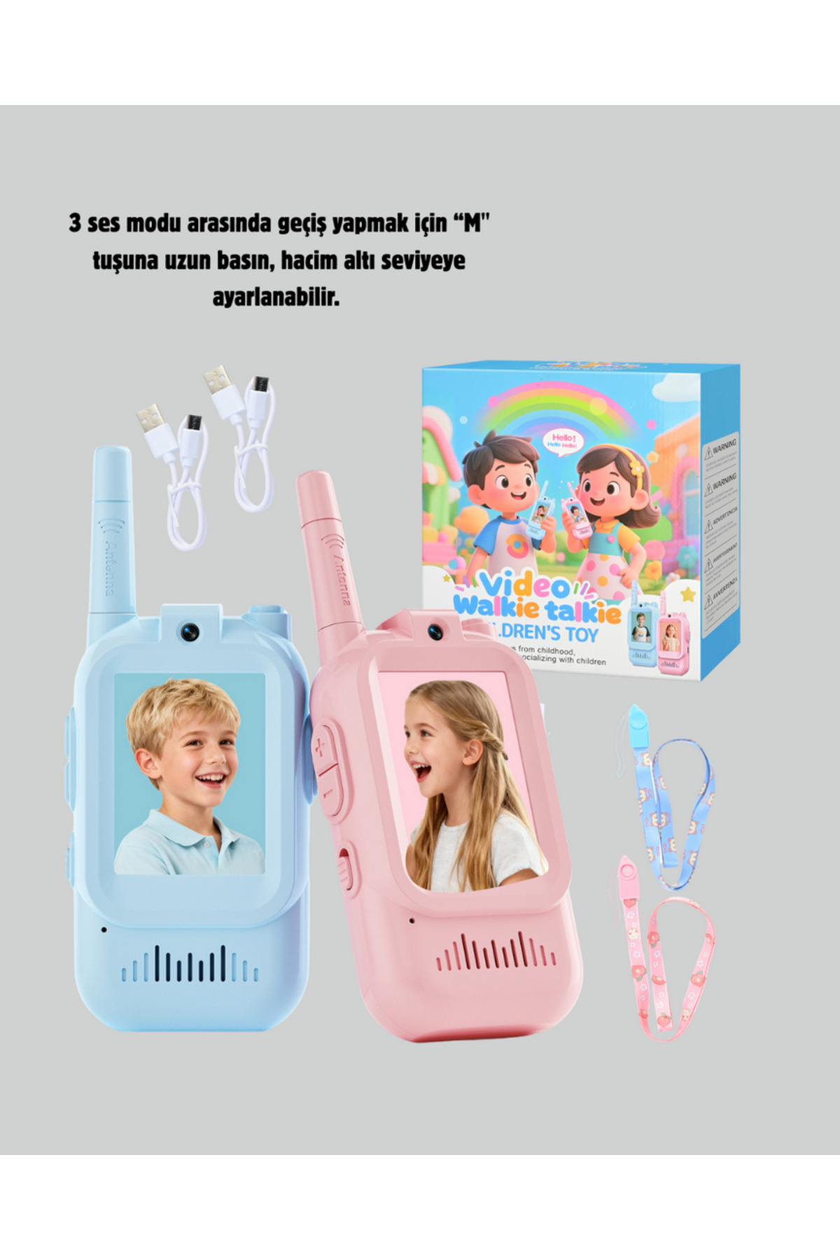 ZERO LAND 1683859782 Görüntülü Walkie Talkie Çocuklar İçin Video (65938) İnterkomlu Oyuncak fotoğrafı 4 (önizleme)