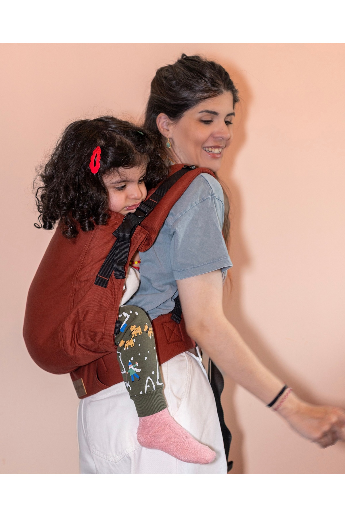 Huggyberry Huggy Plus Toddler Size Carrier - Cocoa fotoğrafı 3 (önizleme)