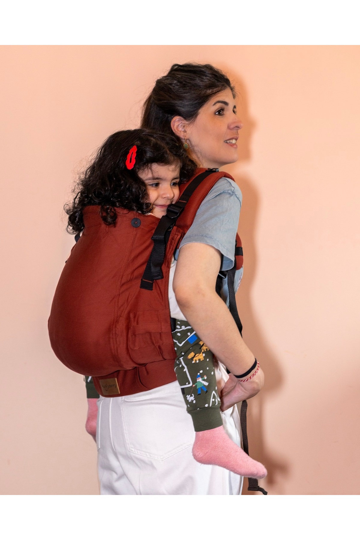 Huggyberry Huggy Plus Toddler Size Carrier - Cocoa fotoğrafı 2 (önizleme)