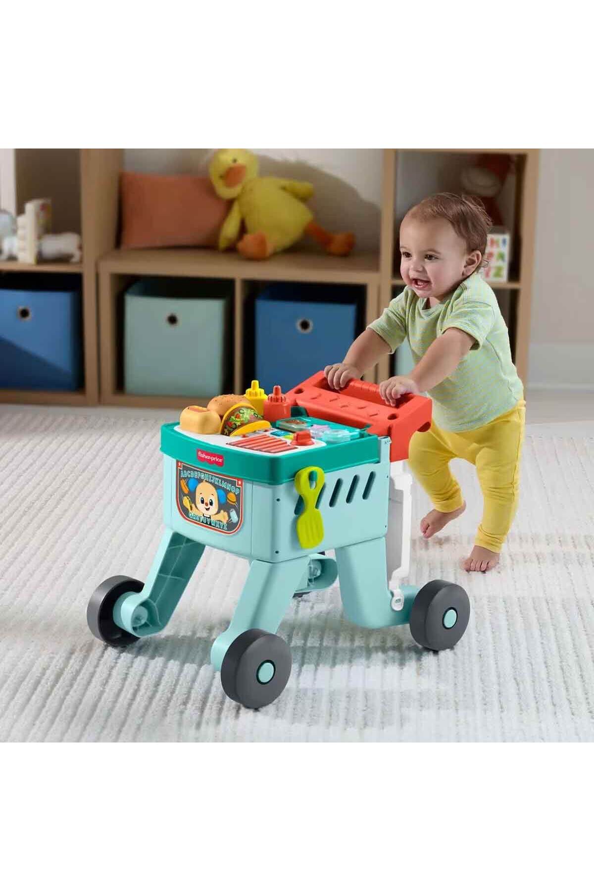 Fisher Price 4in1 Sesli ve Işıklı Eğlen ve Öğren Alışveriş Sepeti Yürüteç JLM95 fotoğrafı 2 (önizleme)