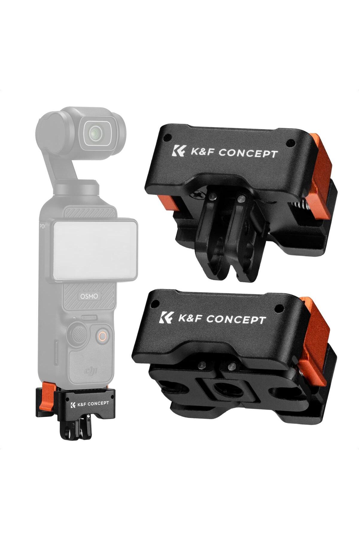 K&F CONCEPT DJI Osmo Pocket 3 için 2'li Hızlı Çıkarma Adaptör - 1
