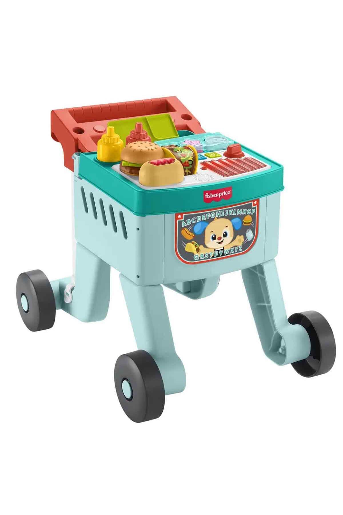 Fisher Price 4in1 Sesli ve Işıklı Eğlen ve Öğren Alışveriş Sepeti Yürüteç JLM95 fotoğrafı 3 (önizleme)
