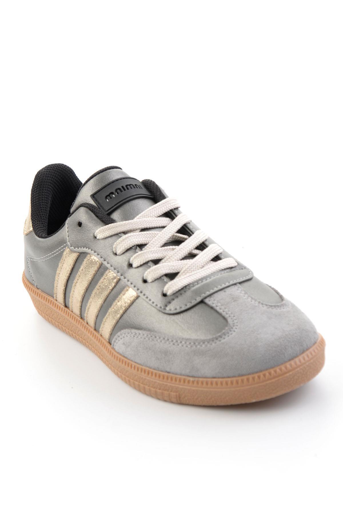 Bambi  Platin Füme Kadın Sneaker K01093400709 - Görsel 2