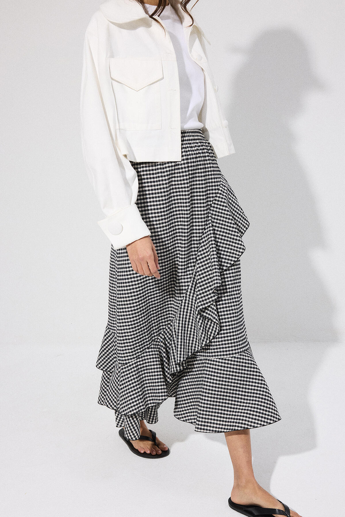 Touche Prive  PÖTİKARE PİLELİ ETEK - Görsel 3