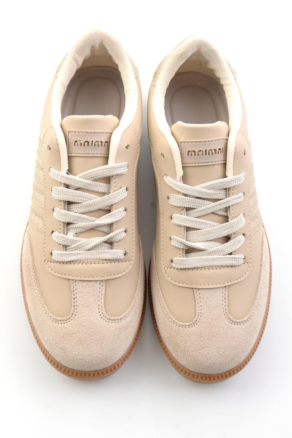 Bambi  Bej Kadın Sneaker K01093400709 - Görsel 5