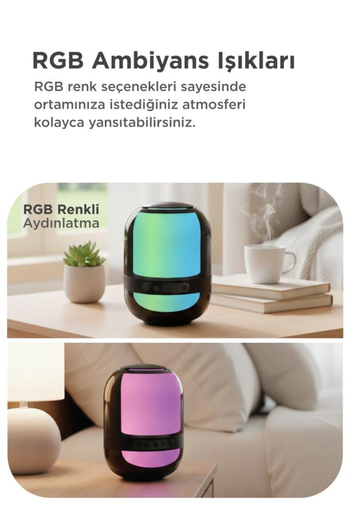 Torima Bluetooth Hoparlör Kablosuz Taşınabilir Rgb Işıklı TWS