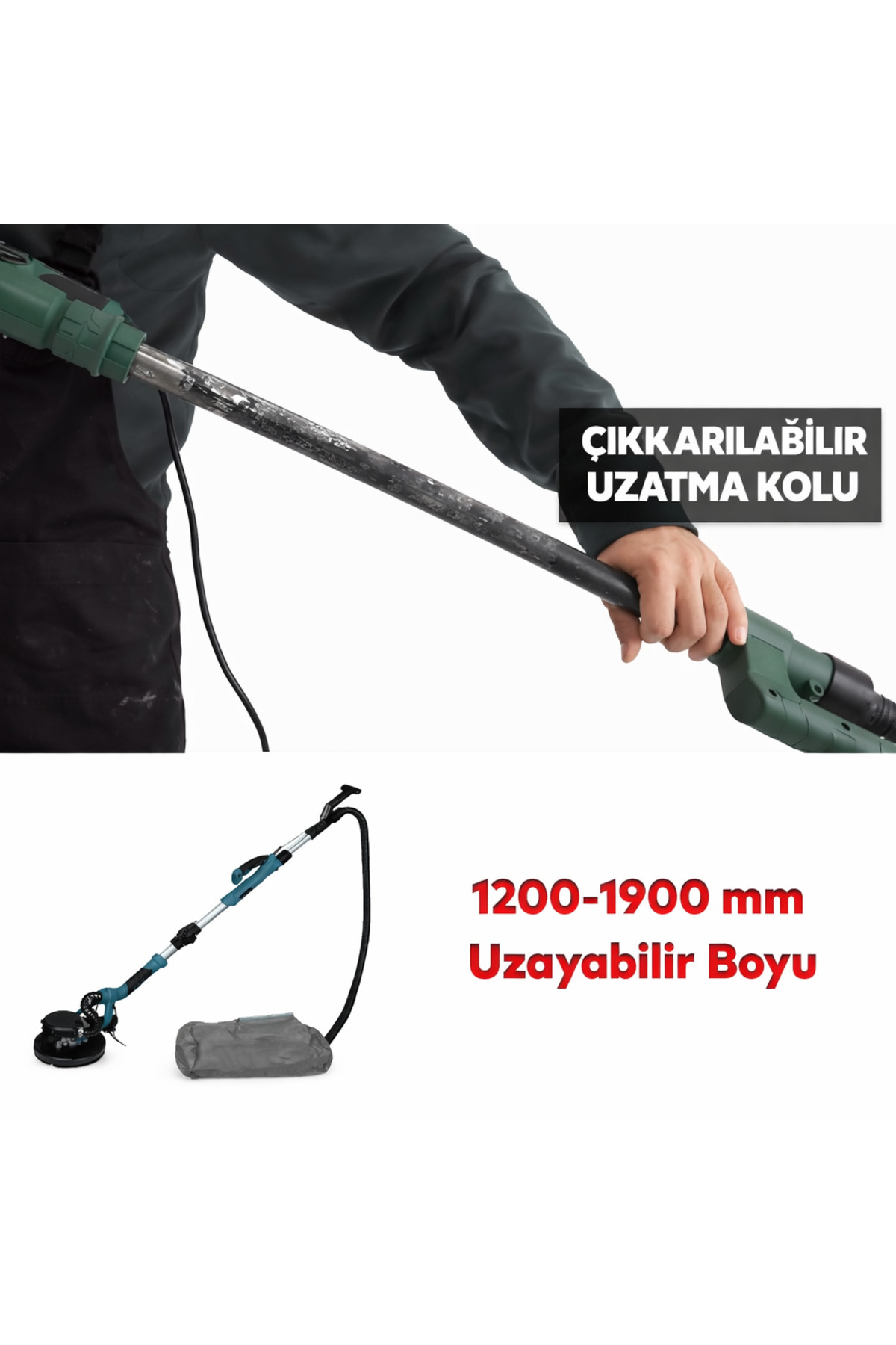 Crown Duvar Alçıpan Zımparalama Makinası 750 W 215 mm CT13608L