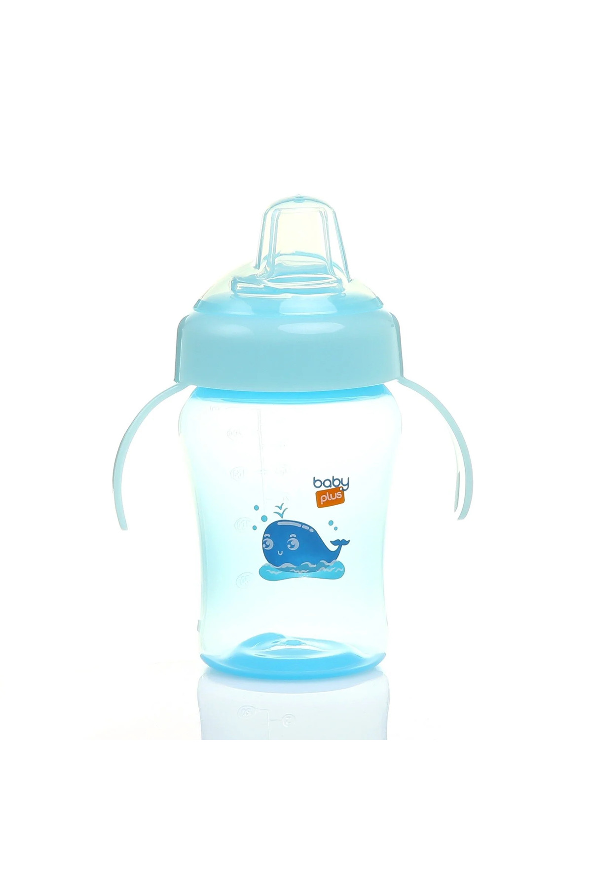 Baby Plus Antikolik Kulplu PP Alıştırma Bardağı 6+ Ay 240 ml Mavi fotoğrafı 4 (önizleme)